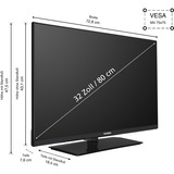 Telefunken XH32VP750M, Televisore LED Nero