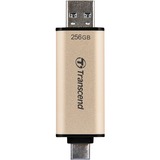 Transcend JetFlash 930C unità flash USB 256 GB USB Type-A / USB Type-C 3.2 Gen 1 (3.1 Gen 1) Oro oro/Nero, 256 GB, USB Type-A / USB Type-C, 3.2 Gen 1 (3.1 Gen 1), 420 MB/s, Cuffia, Oro