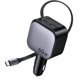 UGREEN EC602 Caricatore per auto 60W Caricabatterie per veicoli 1x USB-A 1x USB-C 