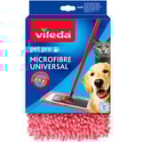 Vileda Copertura di ricambio per mocio Pet Pro MICROFIBRE UNIVERSAL, Copertina di tergicristallo rosso