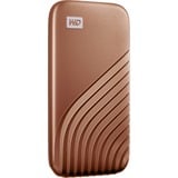 WD My Passport 2000 GB Oro, Disco a stato solido oro, 2000 GB, USB tipo-C, 3.2 Gen 2 (3.1 Gen 2), 1050 MB/s, Protezione della password, Oro