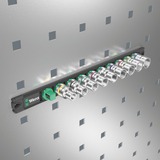 Wera Barra magnetica per bussole C 4 Zyklop Set di bussole per chiavi a cricchetto 1/2", chiave combinata   Nero/Verde