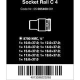 Wera Barra magnetica per bussole C 4 Zyklop Set di bussole per chiavi a cricchetto 1/2", chiave combinata   Nero/Verde