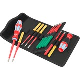 Wera Kraftform Kompakt VDE Stainless 17 extra slim 1 Tool Finder, 17 pezzi, Cacciavite rosso/Blu