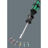 Wera Set di punte Kraftform compatto 27 pezzi 1 Christmas 2025, con impugnatura manuale, Set di bit Nero/Verde