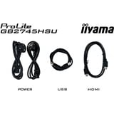 iiyama G-MASTER GB2745HSU-B2 Monitor PC 68,6 cm (27") 1920 x 1080 Pixel Full HD LED Nero, Monitor di gioco Nero (opaco), 68,6 cm (27"), 1920 x 1080 Pixel, Full HD, LED, 1 ms, Nero