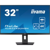 iiyama ProLite XUB3293UHSN-B5 Monitor PC 80 cm (31.5") 3840 x 2160 Pixel 4K Ultra HD LCD Nero, Monitor LED Nero, 80 cm (31.5"), 3840 x 2160 Pixel, 4K Ultra HD, LCD, 4 ms, Nero
