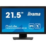 iiyama T2234MSC-B1S, Monitor LED Nero (opaco)