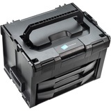 B&W 118.01 cassetta per attrezzi Nero, Cassetta portautensili Nero, 22 tasche, 400 x 310 x 100 mm, 440 mm, 355 mm, 320 mm