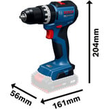 Bosch Trapano avvitatore a percussione a batteria con 2 batterie 18 volt 2,0 ampere-ora in valigetta L, Cordless Kit