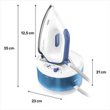 Braun CareStyle Compact IS 2143, Stazione stirante bianco/Blu