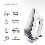 Braun CareStyle Compact IS 2143, Stazione stirante bianco/Blu