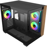 Cooler Master Elite 481 Wood, Chassis Tower Nero/legno