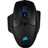 Corsair DARK CORE RGB PRO mouse Mano destra RF Wireless + Bluetooth + USB Type-A Ottico 18000 DPI, Mouse da gioco Nero, Mano destra, Ottico, RF Wireless + Bluetooth + USB Type-A, 18000 DPI, Nero