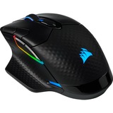 Corsair DARK CORE RGB PRO mouse Mano destra RF Wireless + Bluetooth + USB Type-A Ottico 18000 DPI, Mouse da gioco Nero, Mano destra, Ottico, RF Wireless + Bluetooth + USB Type-A, 18000 DPI, Nero