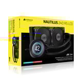 Corsair NAUTILUS 240 RS LCD, Raffreddamento ad acqua Nero