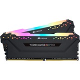 Corsair Vengeance CMW16GX4M2Z2933C16 memoria 16 GB 2 x 8 GB DDR4 2933 MHz Nero, 16 GB, 2 x 8 GB, DDR4, 2933 MHz, 288-pin DIMM