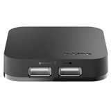 D-Link DUB-H4 480 Mbit/s, Hub USB Nero, USB 2.0, 480 Mbit/s, FCC CE C-Tick, 5 V, Windows 2000, Windows 2000 Professional, Windows 98, Windows 98SE, Windows ME, Windows XP Home,..., Mac OS X 10.1 Puma, Mac OS X 10.2 Jaguar, Mac OS X 10.3 Panther, Mac OS X 10.4 Tiger, Mac OS X...