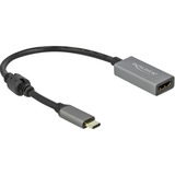 DeLOCK 66571 cavo e adattatore video 0,2 m USB tipo-C HDMI tipo A (Standard) Nero, Grigio grigio/Nero, 0,2 m, USB tipo-C, HDMI tipo A (Standard), Maschio, Femmina, Dritto
