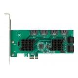 DeLOCK Scheda PCI Express x1 SATA a 8 porte, Controllore 