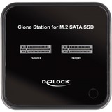 DeLOCK Stazione di docking e clonazione USB 3.0 M.2 SATA, Docking station Nero