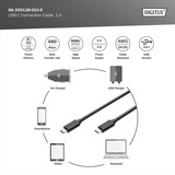 Digitus Cavo di collegamento USB 2.0 USB-C > USB-C Nero