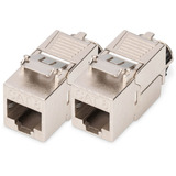 Digitus Modulo Keystone Cat. 8.1, schermato, 2 pezzi, Modulo di Keystone argento