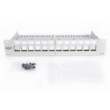Digitus Pannello patch modulare, 12 porte, non equipaggiato, Patch Panel grigio