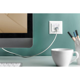 Digitus Presa dati CAT.6A, da incasso, schermata, 2x RJ-45 LSA, Scatola di giunzione bianco