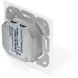 Digitus Presa dati CAT.6A, da incasso, schermata, 2x RJ-45 LSA, Scatola di giunzione bianco