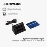 Elgato Stream Deck Mini tastiera USB Nero, Keypad Nero, Mini, Cablato, USB, Nero