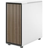 Fractal Design North Chalk White TG Clear, Chassis Tower bianco/legno