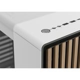 Fractal Design North Chalk White TG Clear, Chassis Tower bianco/legno