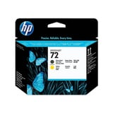 HP Testina di stampa nero opaco e giallo 72 Stampante serie HP DesignJet T610, Stampante serie T620, Stampante serie T770, Stampante serie..., Getto termico d'inchiostro, Nero, Giallo, C9384A, Singapore, 28 mm