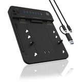 ICY BOX IB-2915MSCL-C31 USB 3.2 Gen 2 (3.1 Gen 2) Type-C Nero, Docking station HDD, SSD, SATA, Seriale ATA II, Serial ATA III, 2.5,3.5,M.2, USB 3.2 Gen 2 (3.1 Gen 2) Type-C, Nero, Plastica