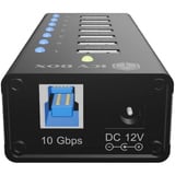 ICY BOX IB-AC618a, Hub USB Nero