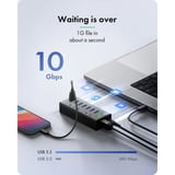 ICY BOX IB-AC618a, Hub USB Nero