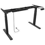 ICY BOX IB-EW205B-T Elettrico 2 gamba/gambe Nero, Base Nero, 125 kg, Elettrico, 38 mm/s, 2 gamba/gambe, Acciaio, Nero