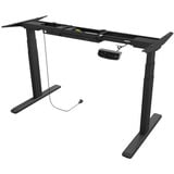ICY BOX IB-EW205B-T Elettrico 2 gamba/gambe Nero, Base Nero, 125 kg, Elettrico, 38 mm/s, 2 gamba/gambe, Acciaio, Nero