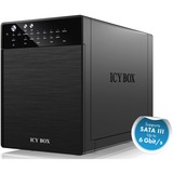 ICY BOX IB-RD3640SU3 Box esterno HDD Nero 3.5" Nero, Box esterno HDD, 3.5", SATA, Seriale ATA II, Serial ATA III, 5 Gbit/s, Hot-swap, Nero