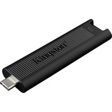 Kingston DataTraveler Max unità flash USB 1000 GB USB tipo-C Nero Nero, 1000 GB, USB tipo-C, 1000 MB/s, Lamina di scorrimento, 12 g, Nero