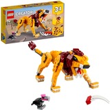 LEGO Creator Leone selvatico, Giochi di costruzione Set da costruzione, 7 anno/i, Plastica, 224 pz, 310 g