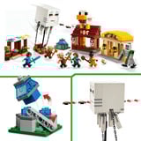 LEGO Minecraft Attacco al villaggio del Ghast-pallone, Giochi di costruzione Set da costruzione, 10 anno/i, Plastica, 555 pz, 791 g