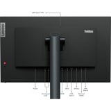 Lenovo ThinkVision P24h-30 LED display 60,5 cm (23.8") 2560 x 1440 Pixel Quad HD Nero, Monitor LED Nero, 60,5 cm (23.8"), 2560 x 1440 Pixel, Quad HD, LED, 6 ms, Nero