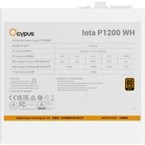 Ocypus Iota P1200 White, Alimentatore PC bianco