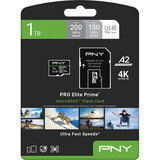 PNY Pro Elite Prime microSD 1 TB, Scheda di memoria Nero/Verde
