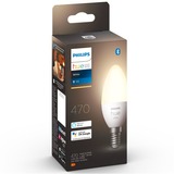 Philips Hue Candela - lampadina connessa E14, Lampada a LED Philips Hue White Candela - lampadina connessa E14, Lampadina intelligente, Bluetooth, Bianco, LED integrato, E14, Candela