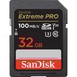 SanDisk Extreme PRO 32 GB SDHC UHS-I Classe 10, Scheda di memoria Nero, 32 GB, SDHC, Classe 10, UHS-I, 200 MB/s, 90 MB/s
