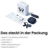 Shokz OpenFit Cuffie Wireless A clip Chiamate/Musica/Sport/Tutti i giorni Bluetooth Nero Nero, Wireless, Chiamate/Musica/Sport/Tutti i giorni, 73,85 g, Cuffie, Nero