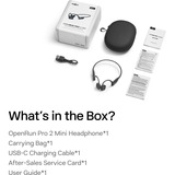 Shokz OpenRun Pro 2 Mini, Headset Nero